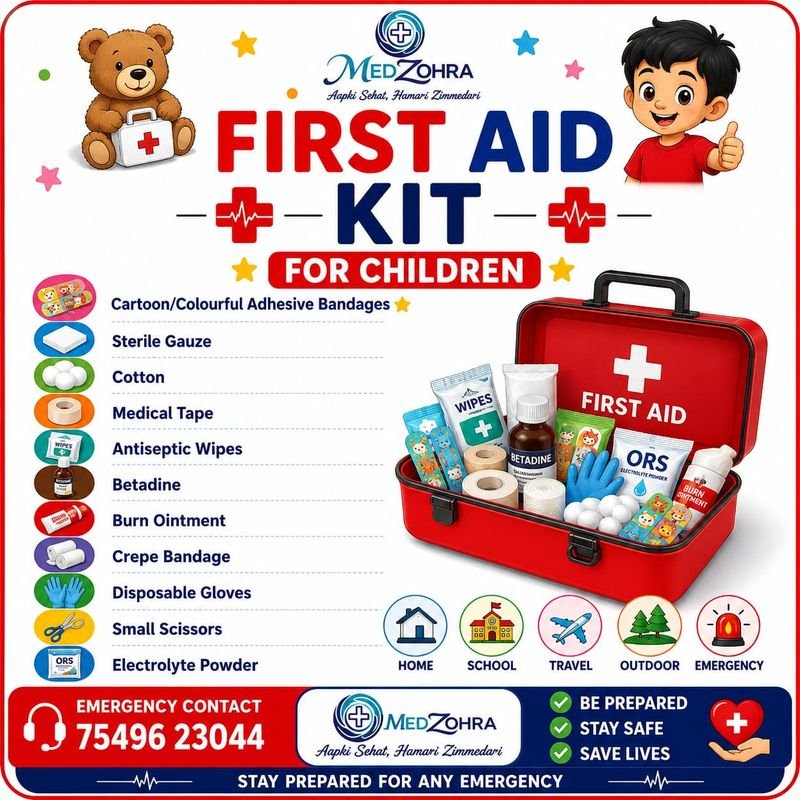 MedZohra First Aid Kit for Children